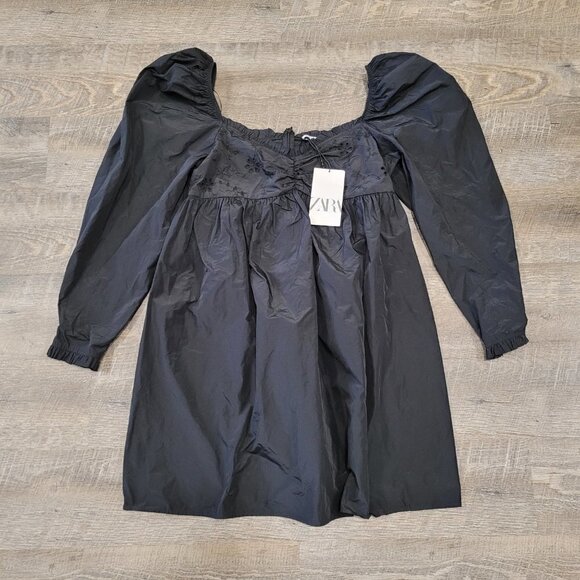 NWT ZARA | Embroidered Mini Dress | Sz. S - Picture 5 of 10